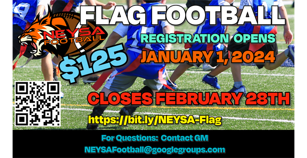 Flag Football Registration Now Open!