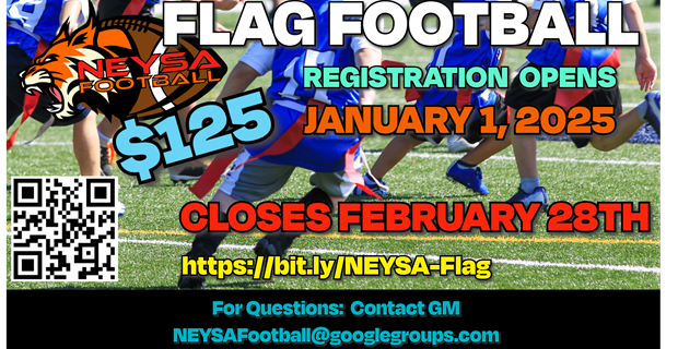 Flag Football Registration Now Open!